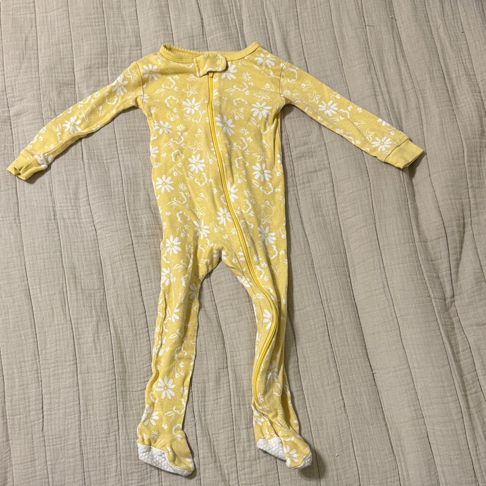 Gerber Yellow Floral Kids One Piece